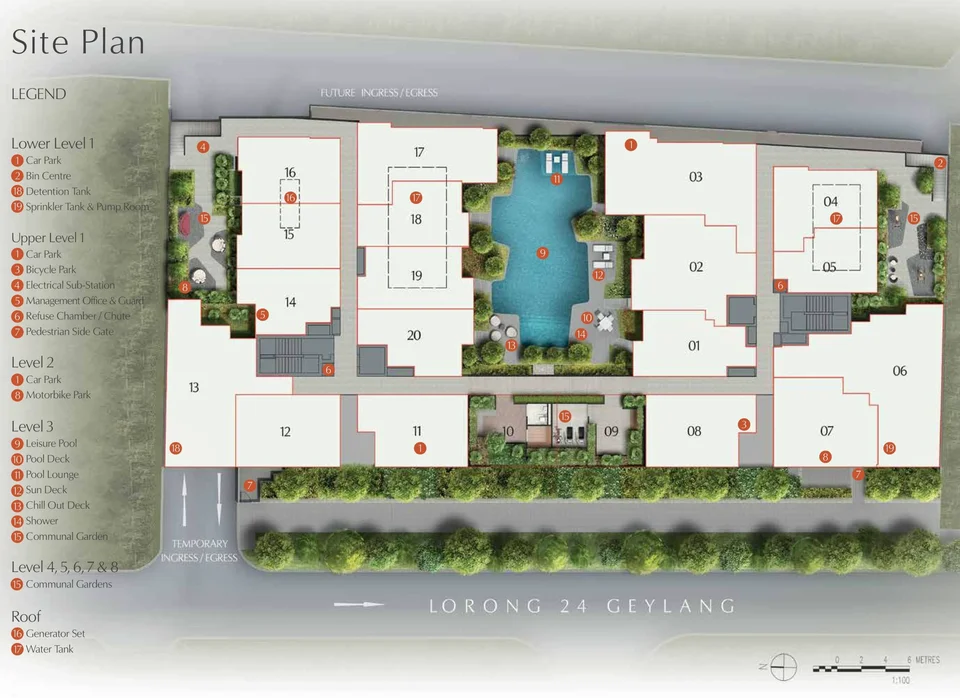 Site plan of Rezi 24 in Singapore