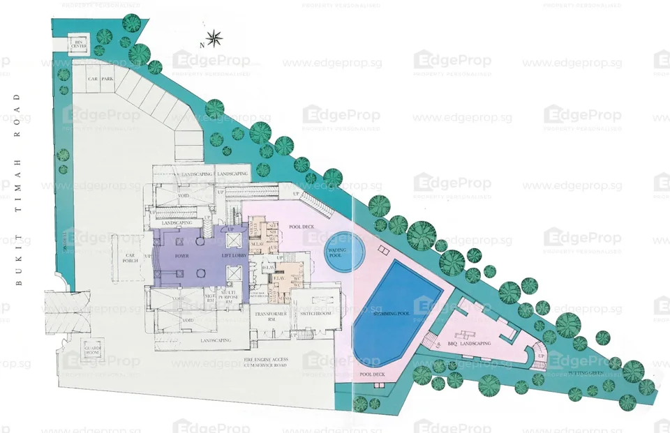 Site plan of Rich Mansions in Singapore