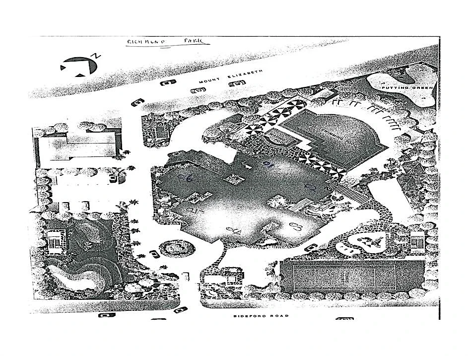 Site plan of Richmond Park in Singapore