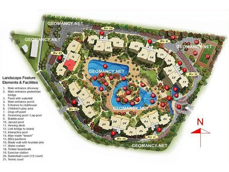 Site plan of Ris Grandeur in Singapore