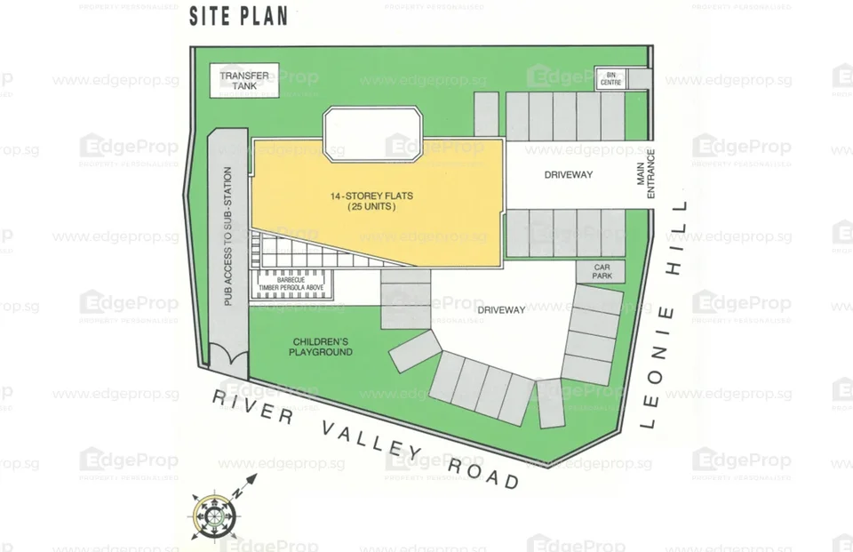 Site plan of Riva Lodge in Singapore