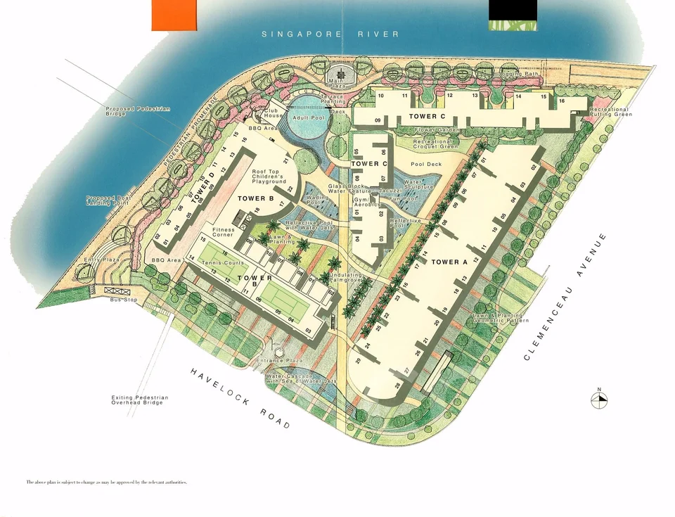 Site plan of River Place in Singapore