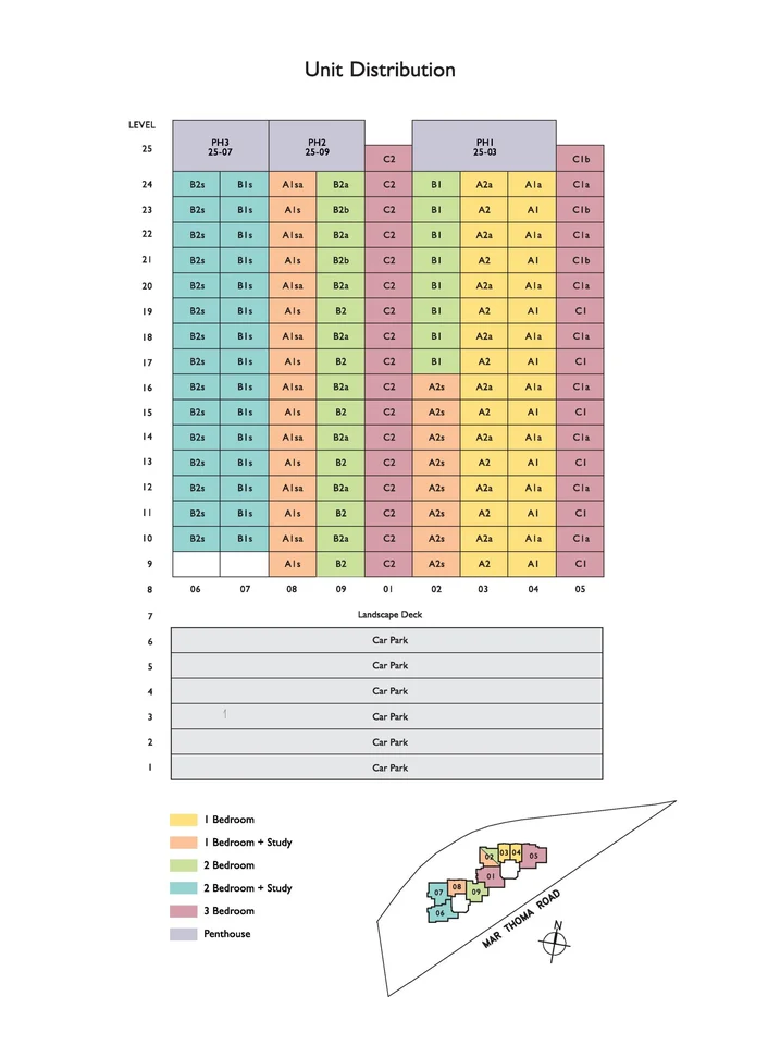 Site plan of Riverbay in Singapore