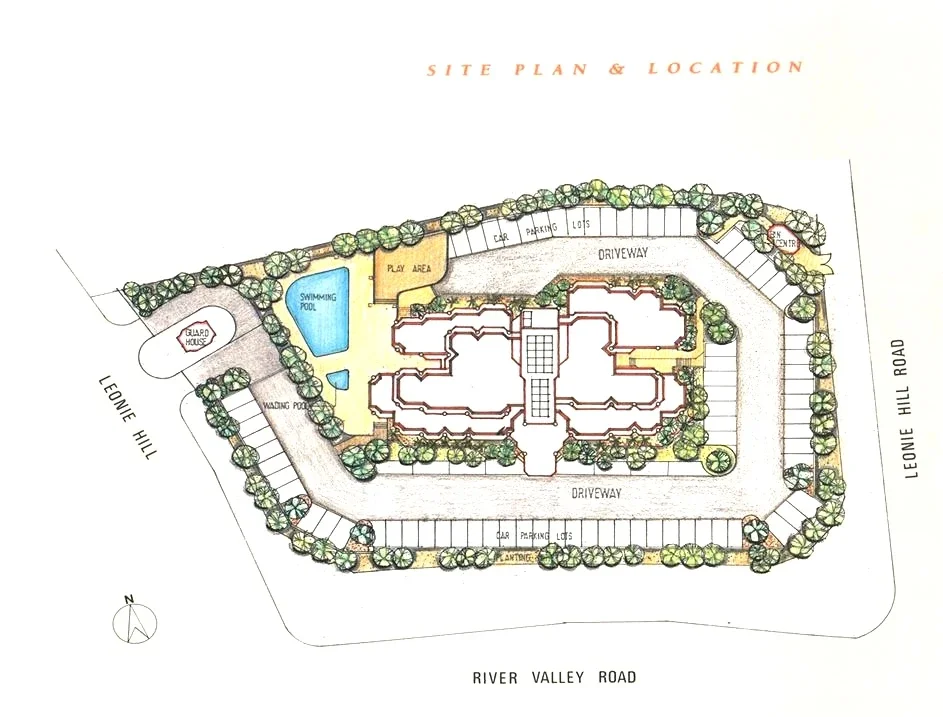 Site plan of Rivershire in Singapore
