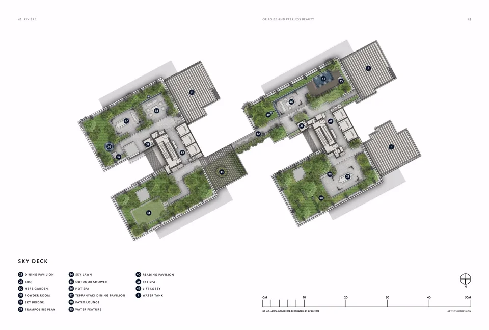 Site plan of Riviere in Singapore