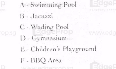 Site plan of Riz Haven in Singapore
