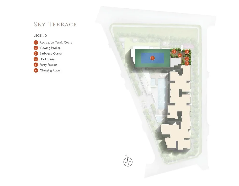 Site plan of Robin Residences in Singapore