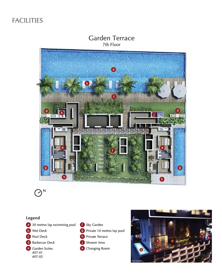 Site plan of Robinson Suites in Singapore