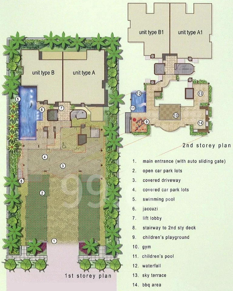 Site plan of Rosyth Residence in Singapore