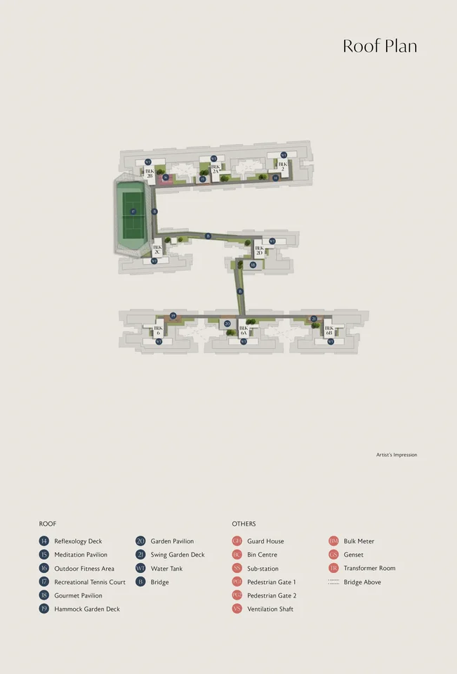 Site plan of Royalgreen in Singapore
