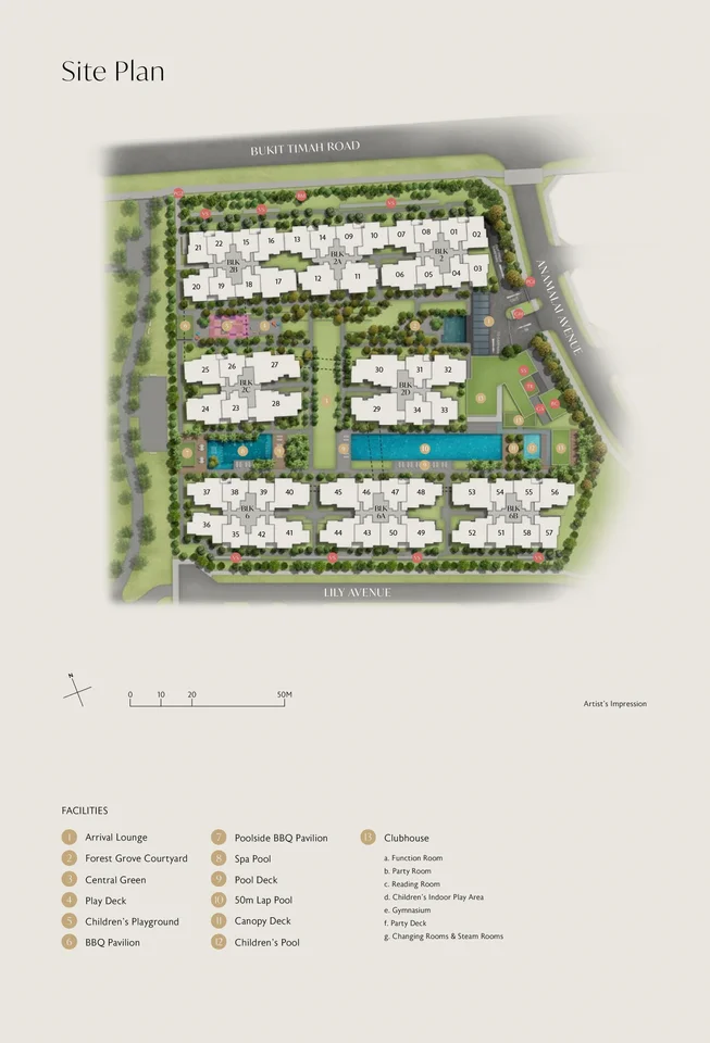 Site plan of Royalgreen in Singapore