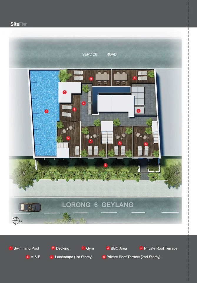 Site plan of Royce Residences in Singapore