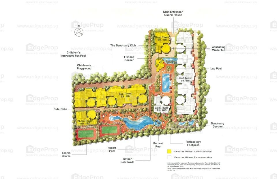 Site plan of Sanctuary Green in Singapore