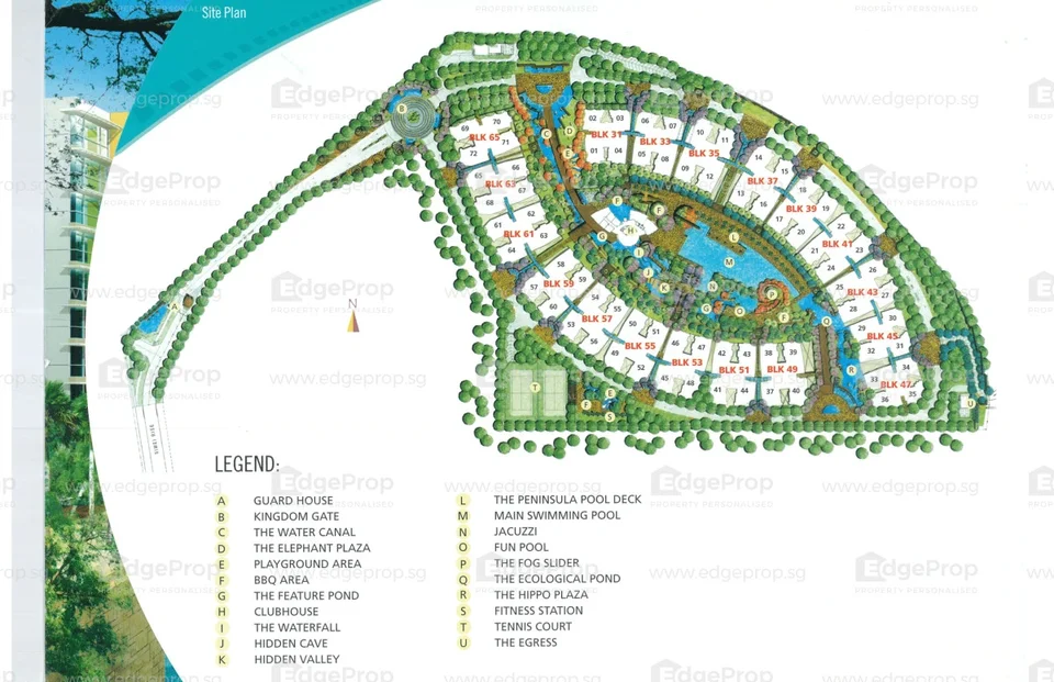 Site plan of Savannah Condopark in Singapore