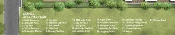 Site plan of Seahill in Singapore