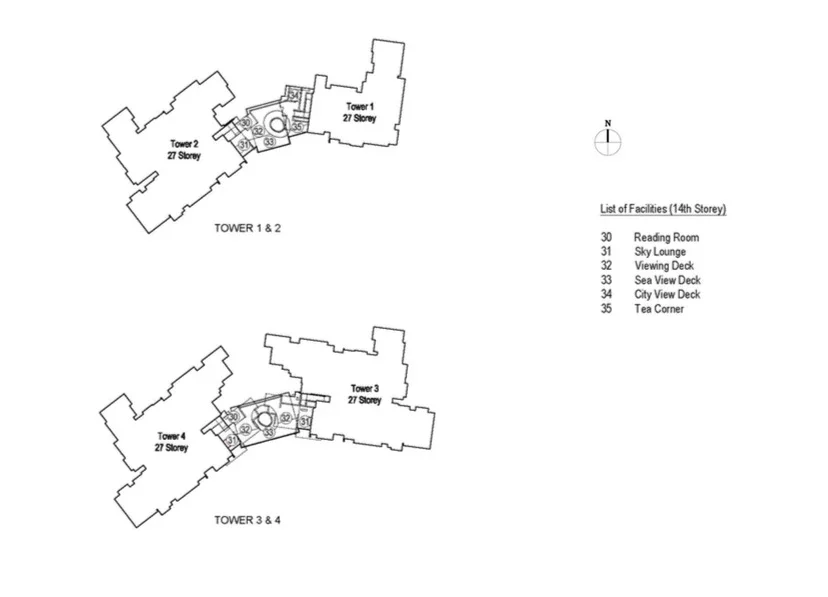 Site plan of Seaside Residences in Singapore