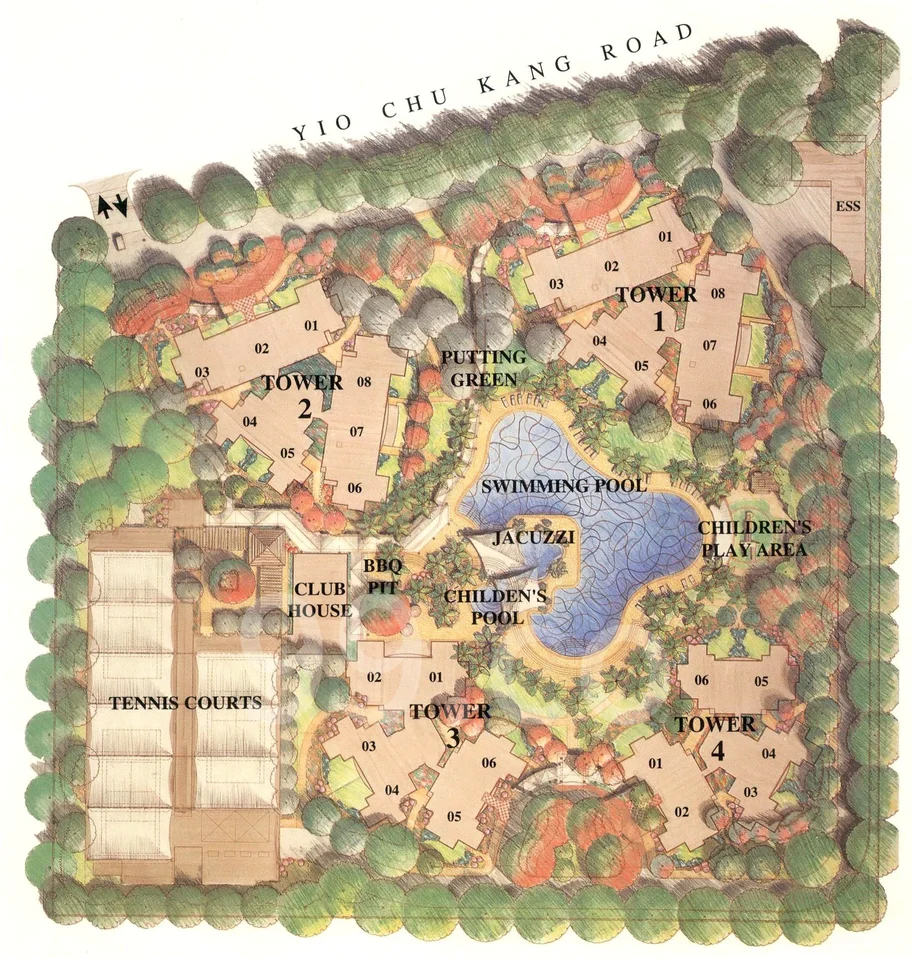 Site plan of Seasons Park in Singapore