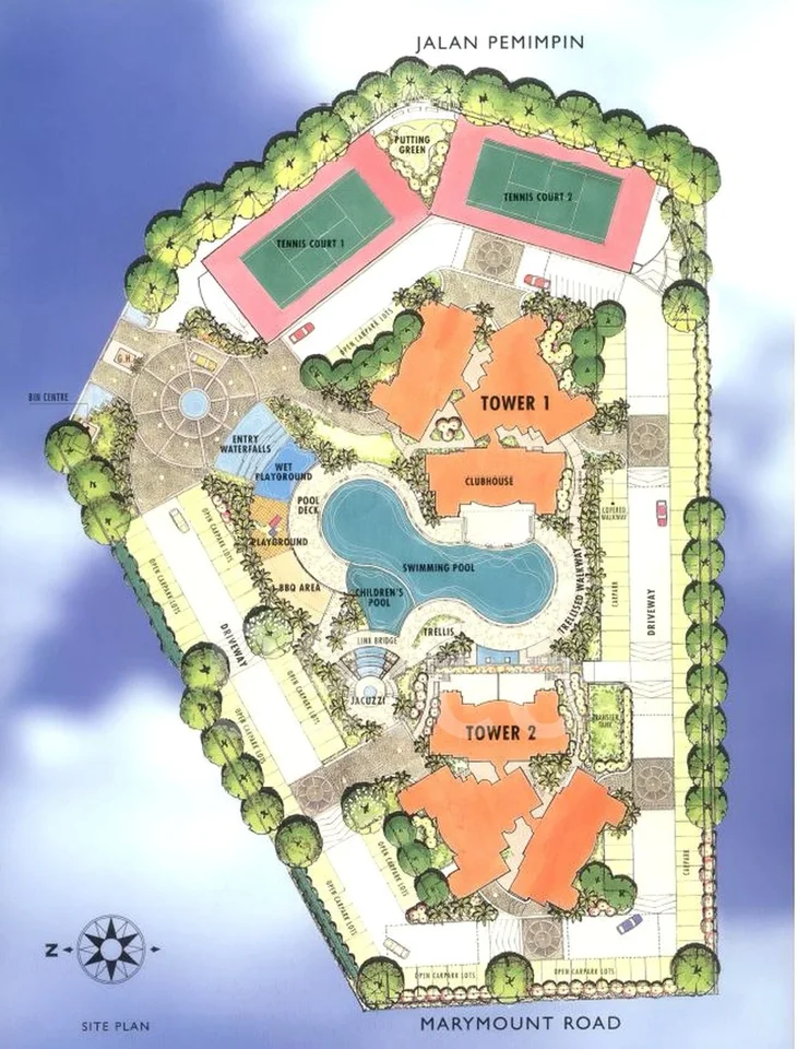 Site plan of Seasons View in Singapore