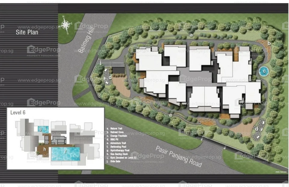 Site plan of Seasuites in Singapore