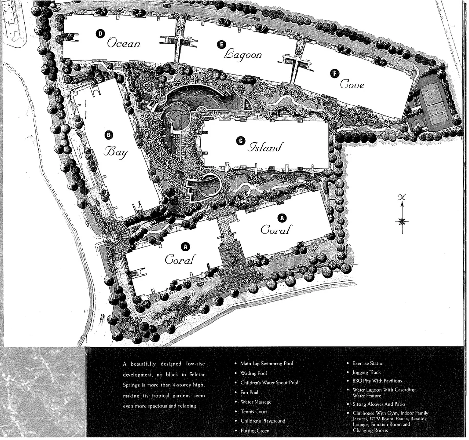 Site plan of Seletar Springs Condominium in Singapore