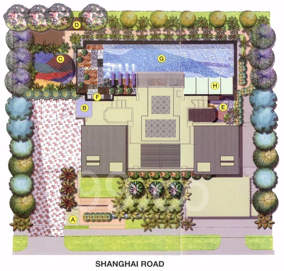 Site plan of Shanghai One in Singapore