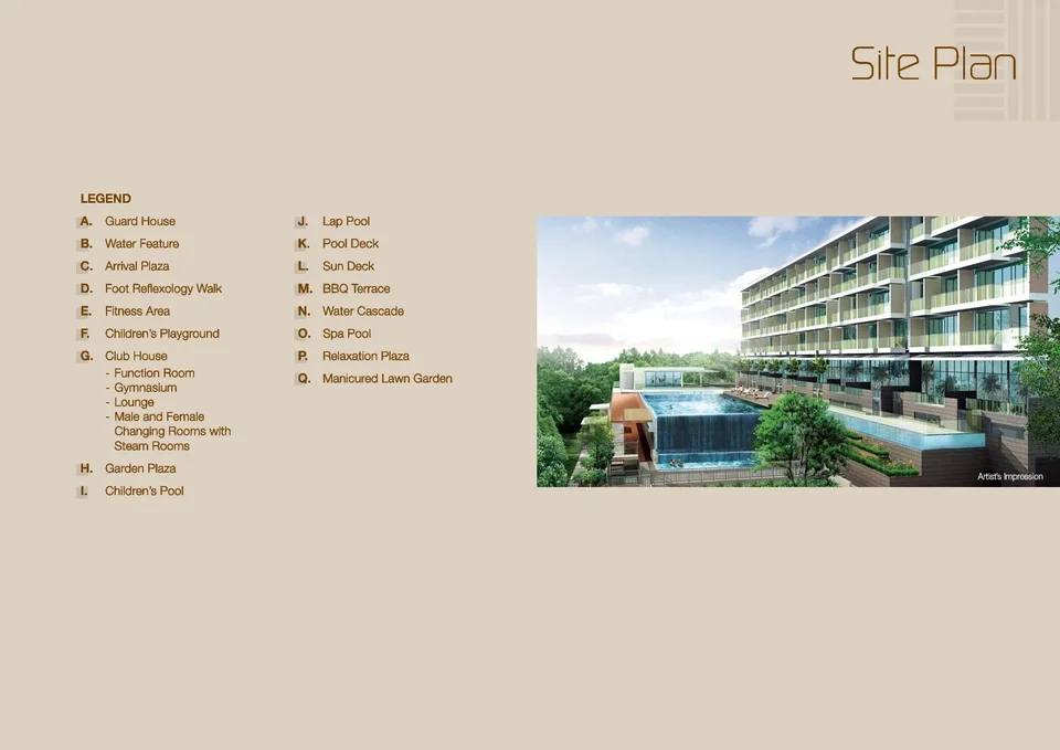 Site plan of Shelford Suites in Singapore