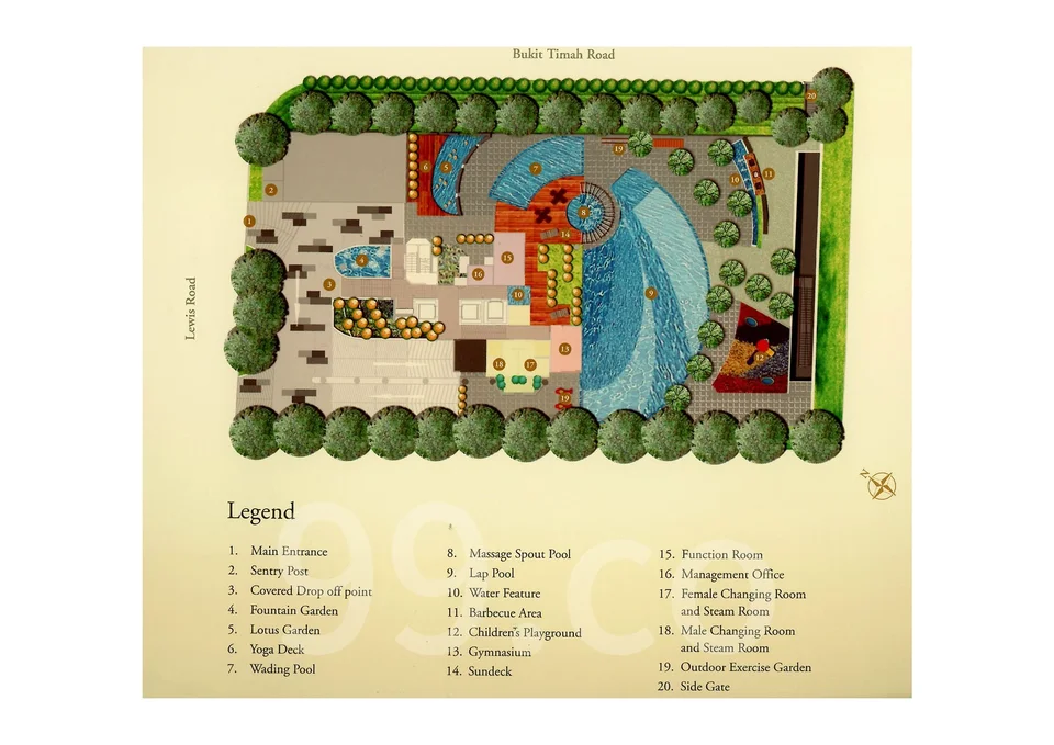 Site plan of Signature At Lewis in Singapore