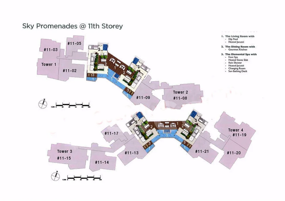 Site plan of Silversea in Singapore