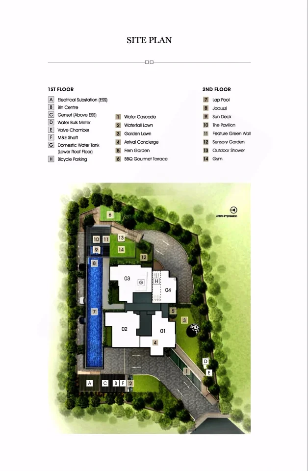 Site plan of Sims Dorado in Singapore