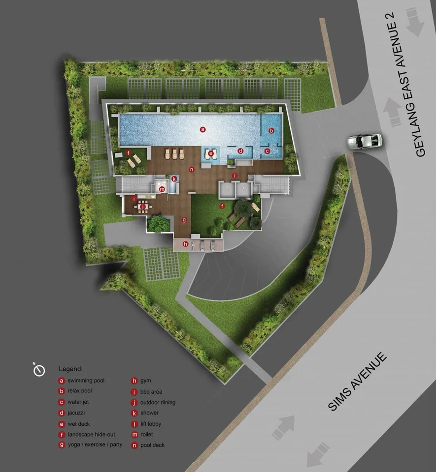 Site plan of Sims Edge in Singapore