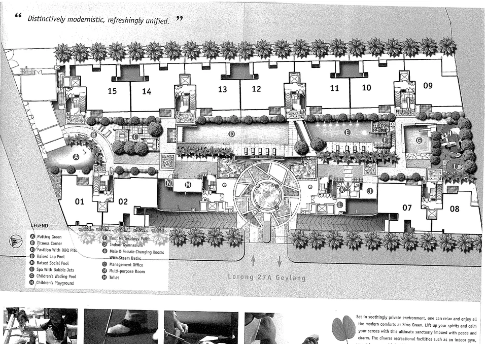 Site plan of Sims Green in Singapore