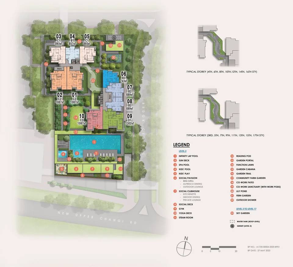 Site plan of Sky EDEN@BEDOK in Singapore