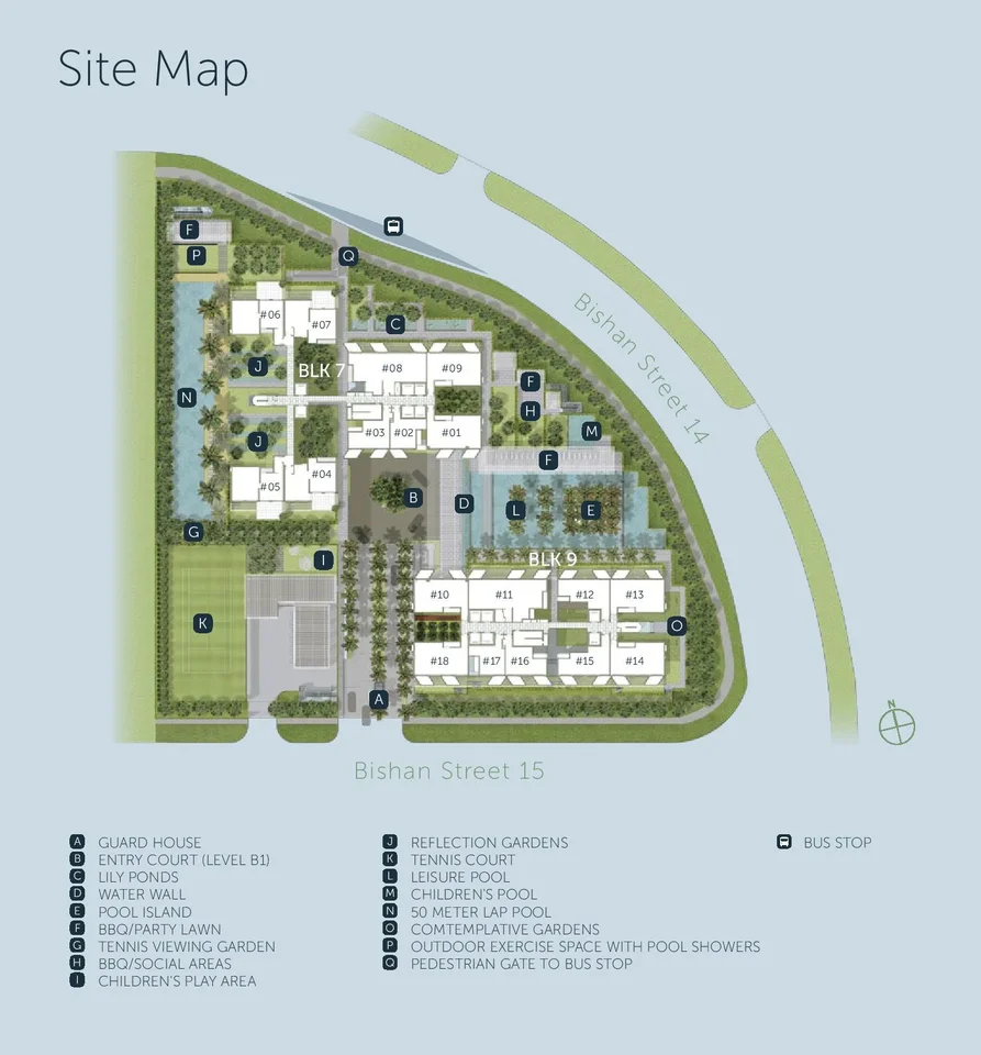 Site plan of Sky Habitat in Singapore