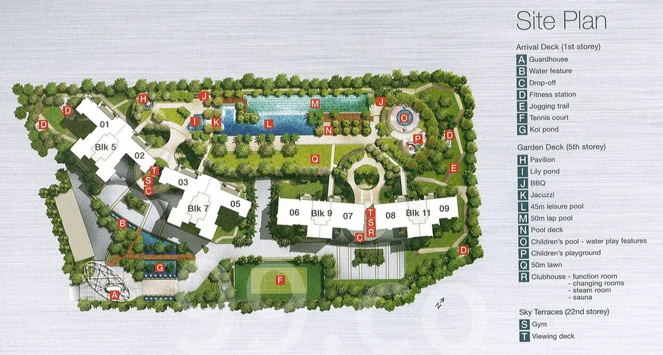 Site plan of SKY@ELEVEN in Singapore