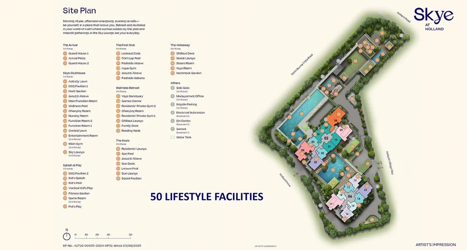 Site plan of Skye At Holland in Singapore