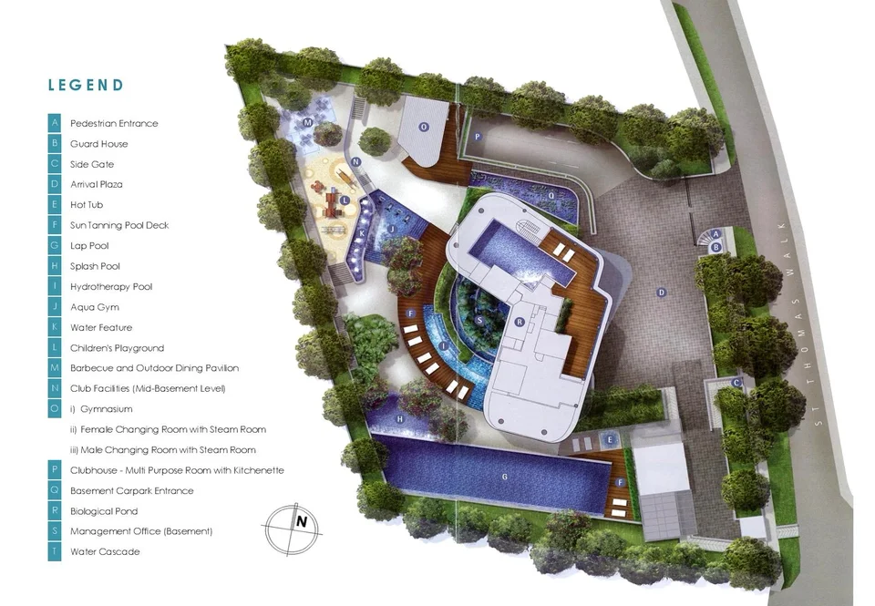 Site plan of Skyline 360 @SAINT Thomas Walk in Singapore