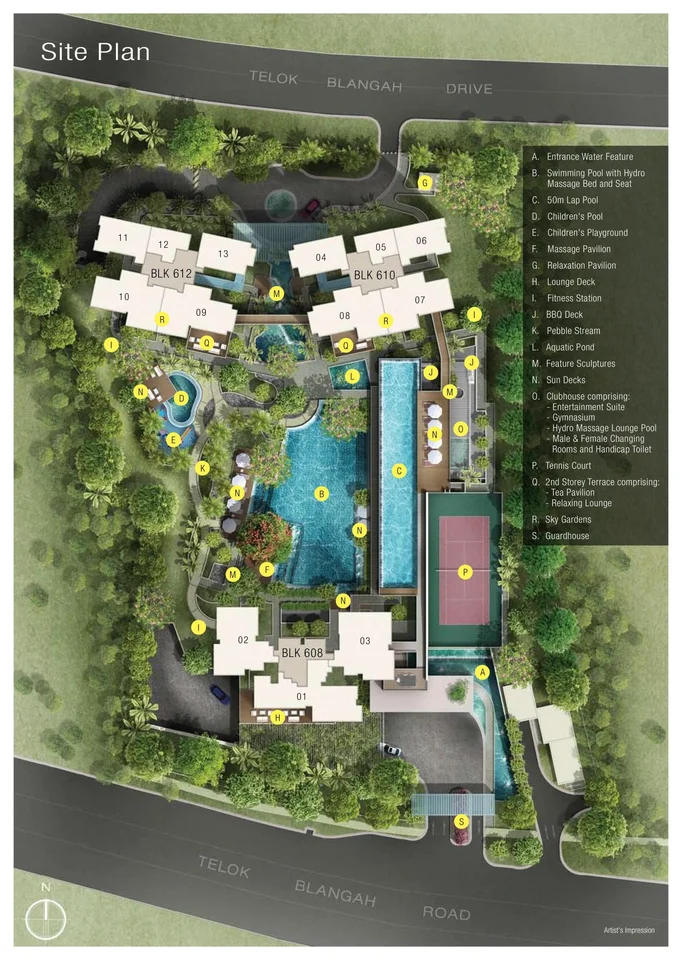 Site plan of Skyline Residences in Singapore