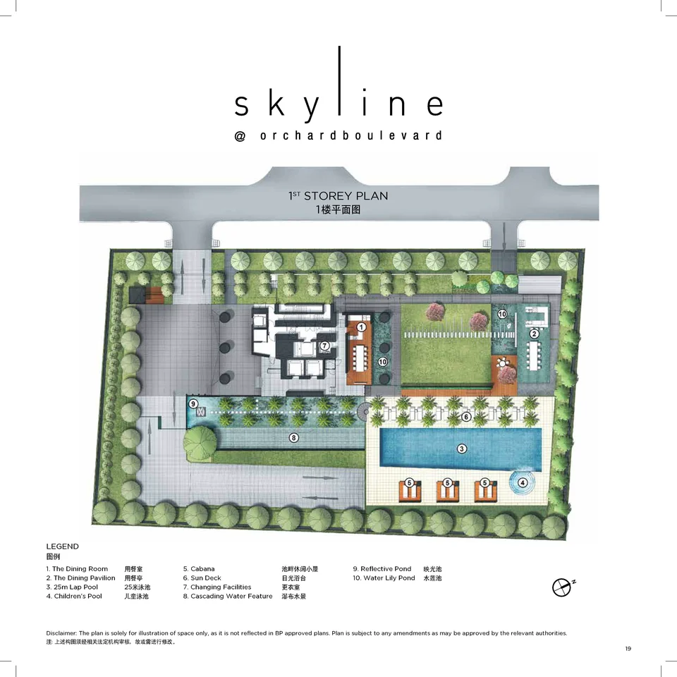 Site plan of Skyline @ORCHARD Boulevard in Singapore