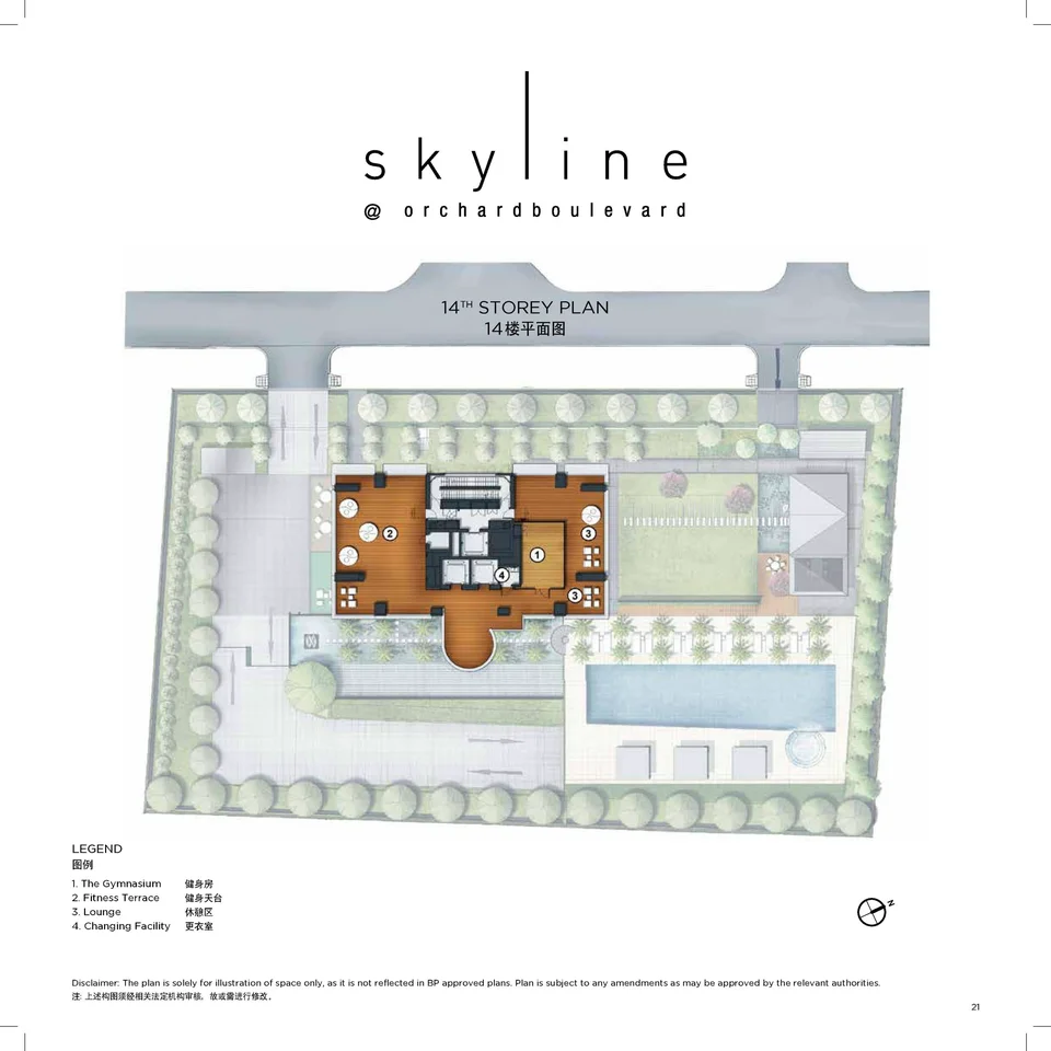 Site plan of Skyline @ORCHARD Boulevard in Singapore