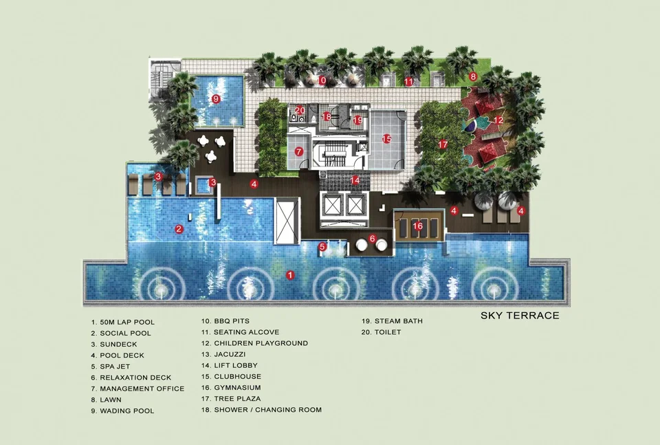 Site plan of SKYSUITES17 in Singapore