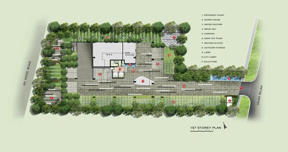 Site plan of SKYSUITES17 in Singapore