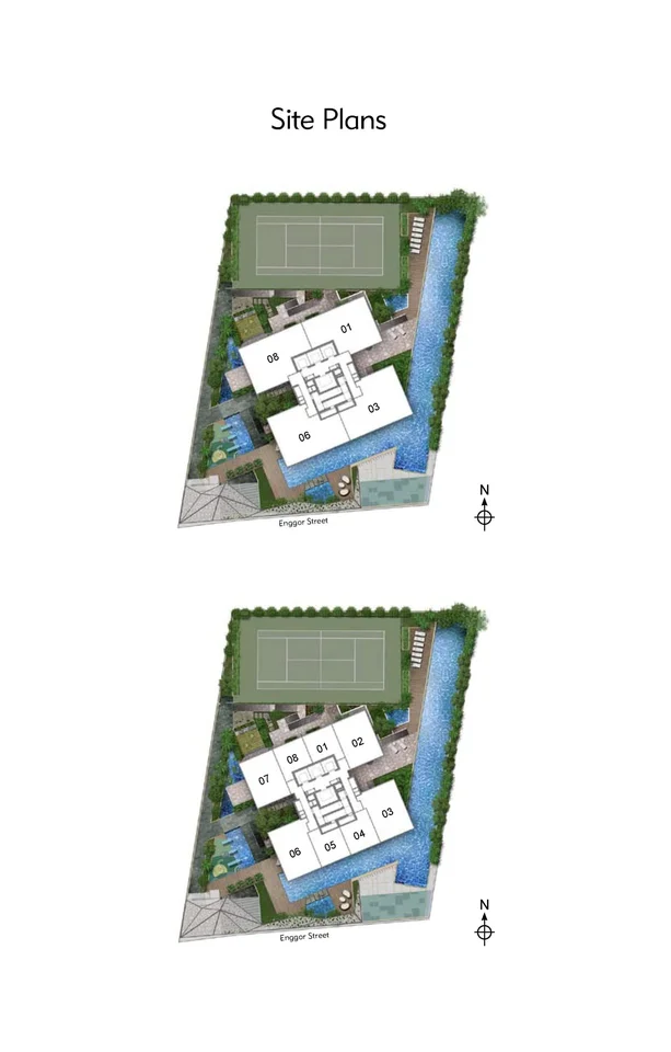 Site plan of SKYSUITES@ANSON in Singapore