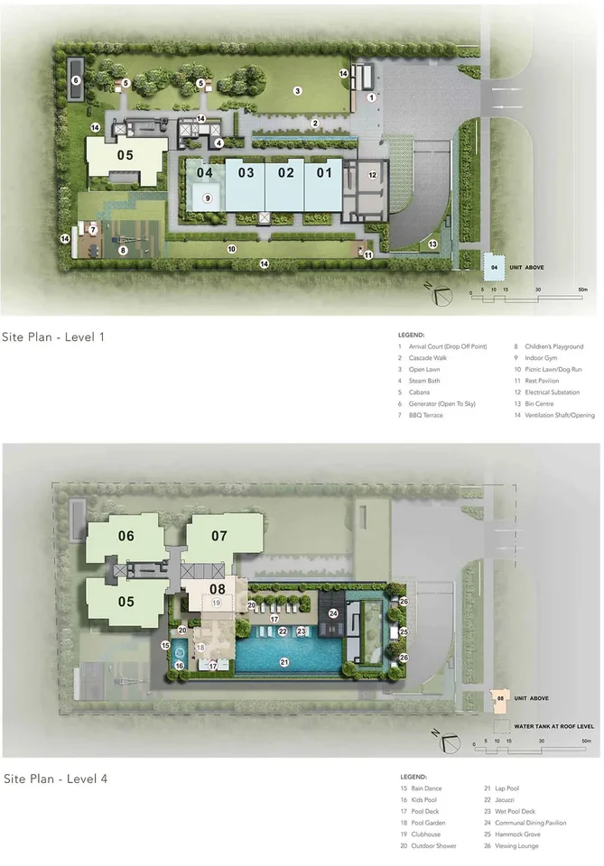 Site plan of Sloane Residences in Singapore