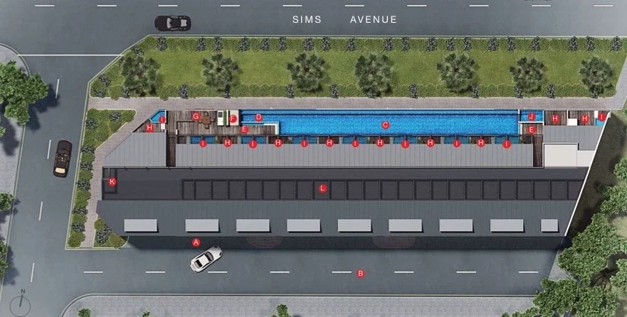 Site plan of Smart Suites in Singapore
