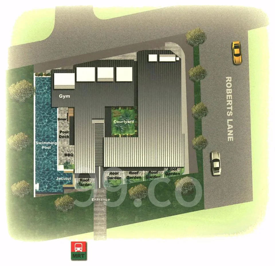 Site plan of Soho 188 in Singapore