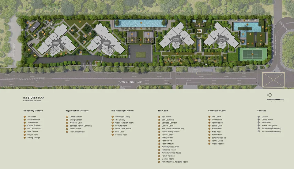 Site plan of Sora in Singapore