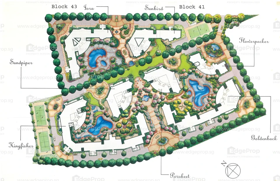 Site plan of Southaven I in Singapore