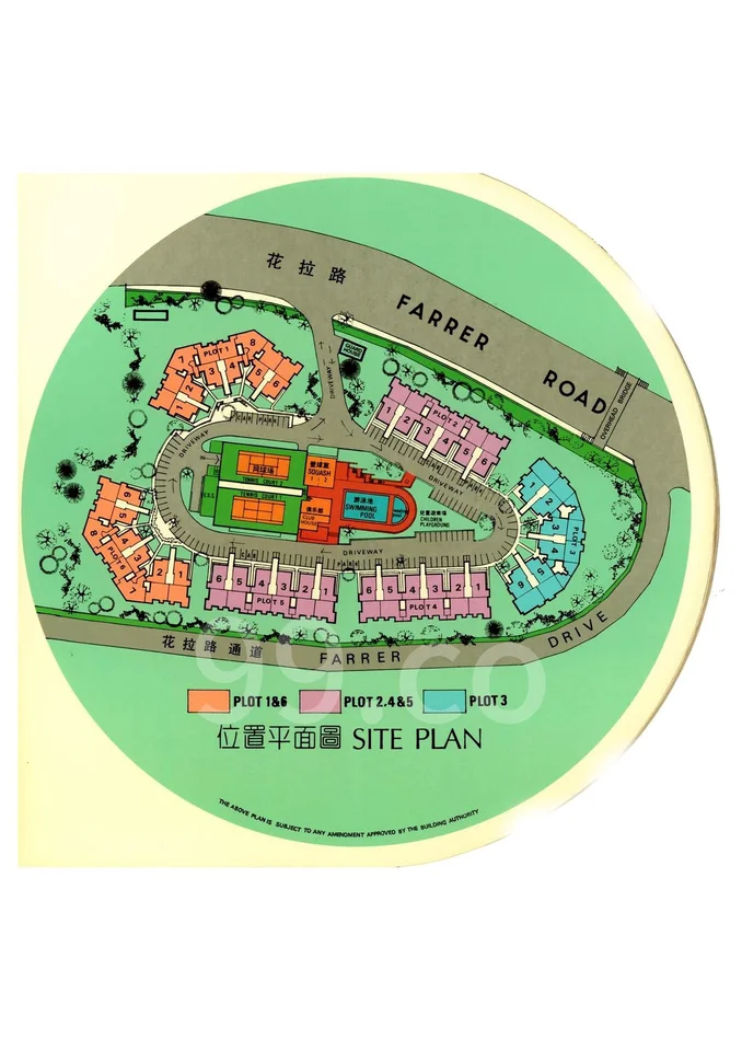 Site plan of Spanish Village in Singapore