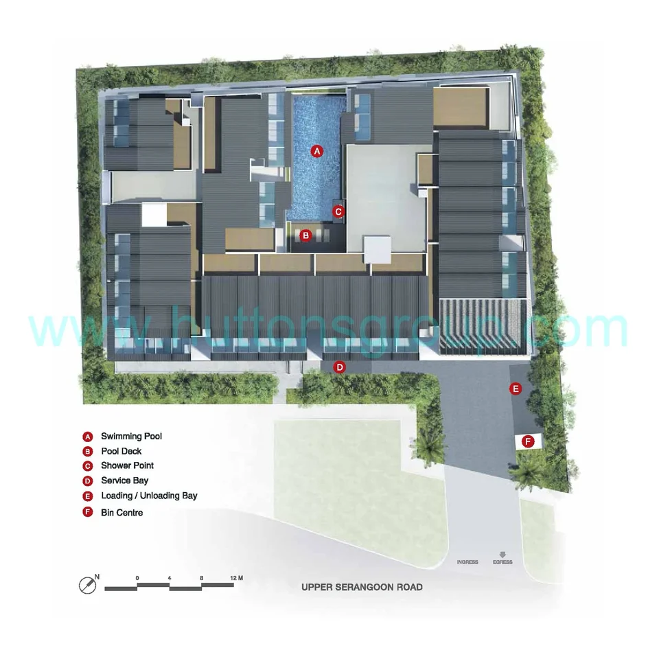 Site plan of Nam Peng Centre in Singapore