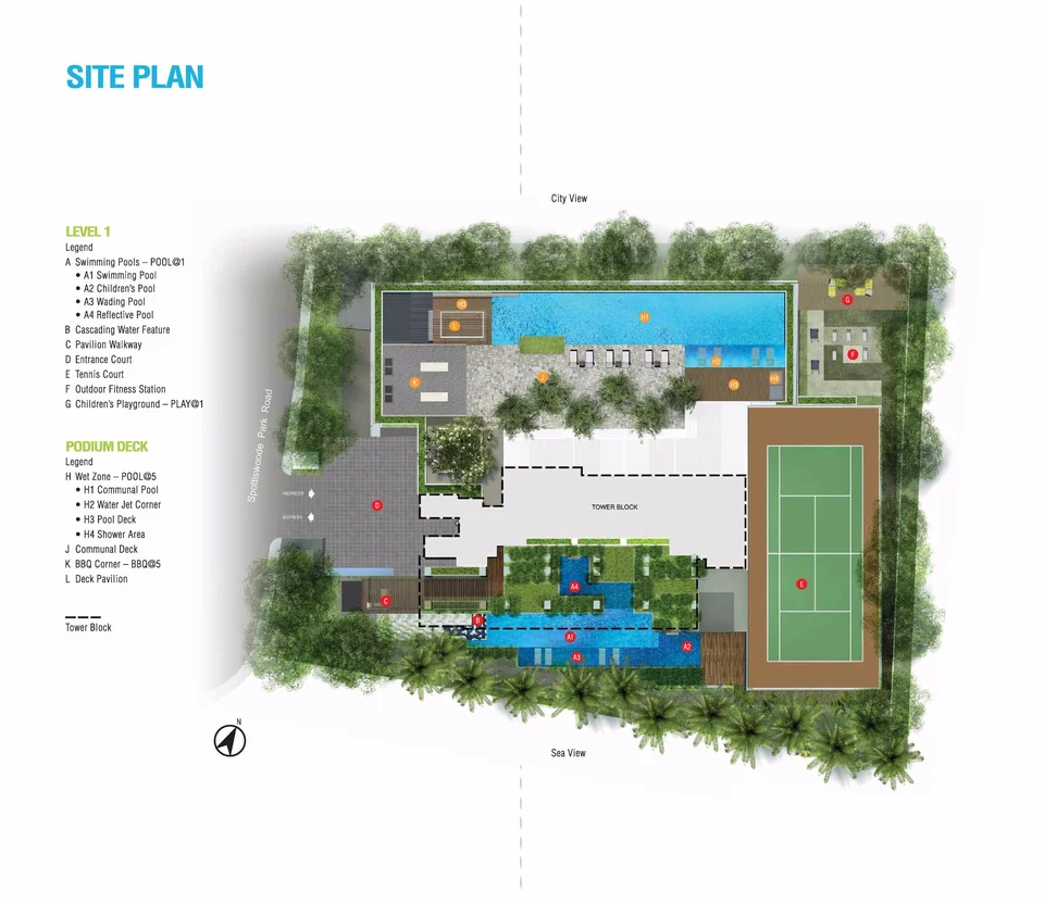 Site plan of Spottiswoode 18 in Singapore